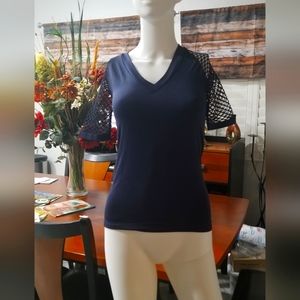 Never worn, very sexy, open back, low cut summer shirt, Venus, S